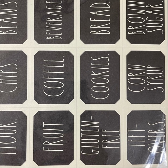 NEW Rae Dunn Black Organizing Labels - Picture 4 of 7